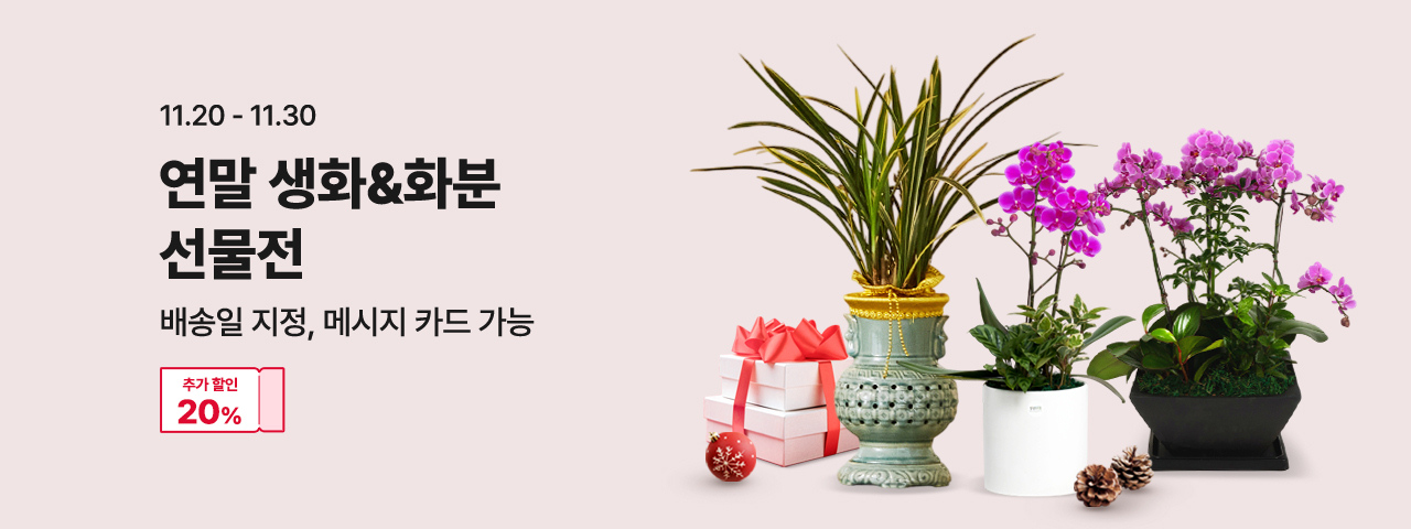 (NEW) 연말 생화&화분 선물전