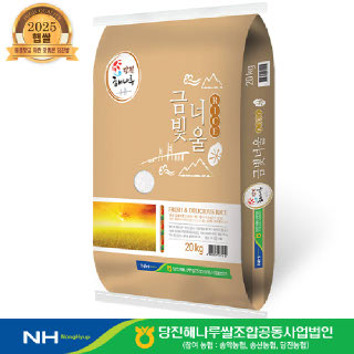 [출고당일도정] 2025년산 햅쌀 금빛너울쌀 삼광미 상등급 20kg (당진해나루농협)