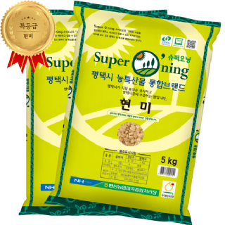[입점특가] 팽성농협 슈퍼오닝 현미(꿈마지) 5kg+5kg, 2025년산