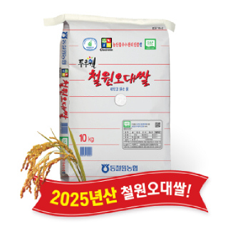 [싱씽배송][당일도정] 2025년산, 동철원농협 철원오대쌀 10kg