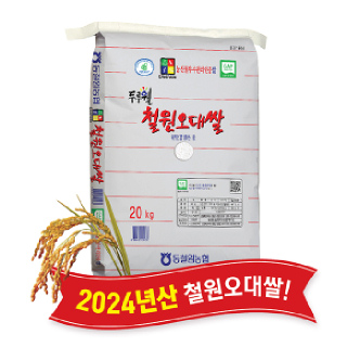 [GAP인증] [강원 철원] 철원오대쌀 20kg, 2024년산