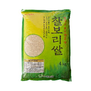 농협하나로마트 군자농협 찰보리쌀,4kg (2022년산)