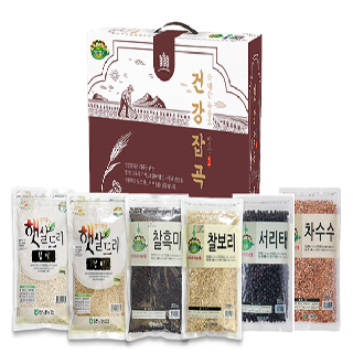 [정남농협]가족을 위한 건강잡곡 6곡 세트(찹쌀,찰보리,찰흑미,현미,서리태,차수수500g)