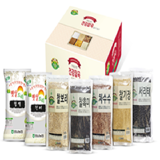 [정남농협]가족을 위한 건강잡곡7곡명품세트(찹쌀,현미,찰보리,찰흑미,차수수,찰기장,서리태)