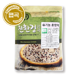 (테스트) [경기임산부꾸러미/양곡] 착한들 유기농 혼합4곡 1kg(24년 햅곡)