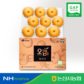 [논산시농협] 신고 햇 배 선물세트 7.5kg(8-11과) GAP인증