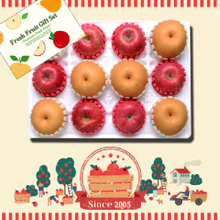 [영주풍기사과] VIP 사과배혼합세트 #5kg, #5.8kg, #명절선물