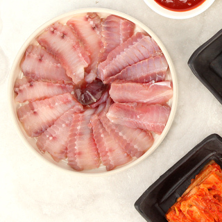 오초록 산지직송 국내산, 흑산도 홍어 500g