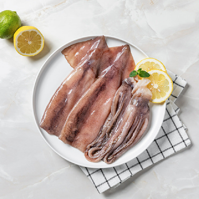 [삼해진미]자연산 손질 통 오징어 8마리 220g(2마리) x 4팩 (외 옵션선택)