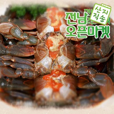 (전남오픈마켓/목포꽃게장)간장돌게장 2kg(15~20마리)
