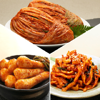 [한국농협김치 오색소반] 포기3kg+총각3kg+무말랭이1kg