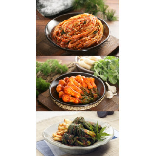 [한국농협김치 오색소반] 포기김치3kg+총각김치2kg+파김치1kg 
