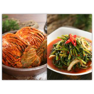 [한국농협김치 오색소반] 포기김치3kg+열무김치3kg 