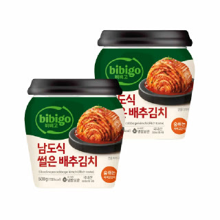 비비고 썰은배추김치 더 풍부한 맛 500g x2개