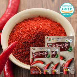 [음성장터] 24년산 음성청결고춧가루 2kg (500g x 2, 1kg)