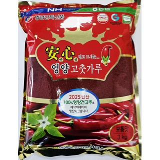 [25년산] 영양농협 안심영양고춧가루 일반 3kg
