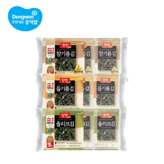동원 양반 식탁김 들기름김 참기름김 올리브김 4.5g 45봉 