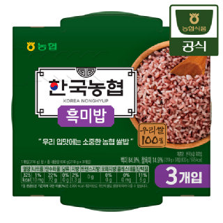 [농협식품] 한국농협 흑미밥 210g 3입