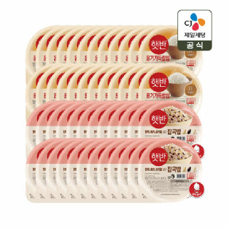 햇반 윤기가득 쌀밥 210g x24개+잡곡밥 210g x24개
