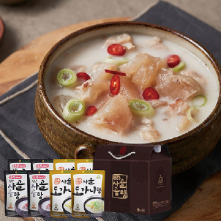 [경기 안성] 고삼농협 한우 사골 곰탕 가득한 선물세트 1호, 곰탕 4팩+도가니탕 4팩