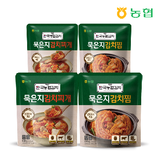 [농협] 한국농협김치 묵은지김치찌개650g*2팩+묵은지김치찜610g*2팩