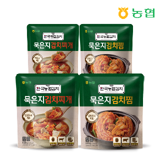[소비기한3월25일까지](50%할인)농협식품 묵은지김치찌개650g*2팩+묵은지김치찜610g*2팩