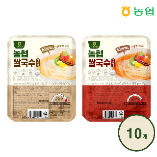 [농협식품] 우리쌀국수 시원멸치맛 / 얼큰한맛 92g*10개 (택1)