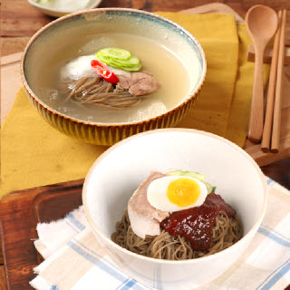 냉면가 메밀 물냉면 5인＋비빔냉면5인(사리2kg＋동치미육수340gx5봉＋비빔장300g)/총 10인분