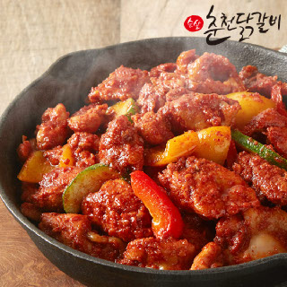 국내산 닭으로 만든 순살 춘천닭갈비 500g x 4팩