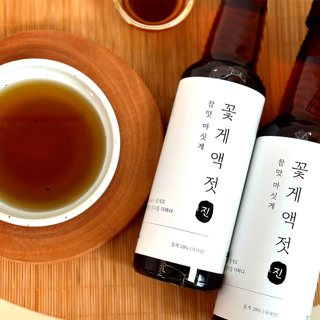 국내산 꽃게+천일염으로 만든 시원한 감칠맛 꽃게액젓 550ml + 550ml