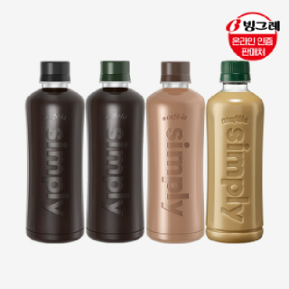 [빙그레] 심플리 400ml 4종 20펫 /디카페인/커피