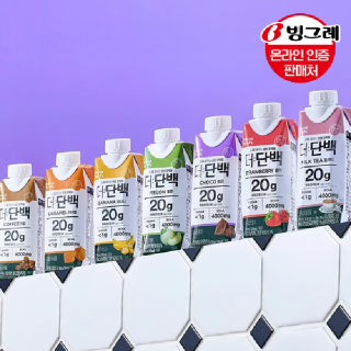 [빙그레] 더단백 드링크 7종 250ml 18팩 /초코/딸기/바나나
