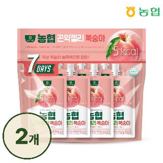 [농협식품] 농협 국산 복숭아 농축액으로 만든 곤약젤리 150g 14포