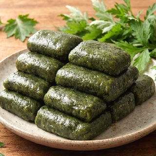 [개별포장] 진도 해풍 쑥으로 만든 쫀득포슬 해풍 쑥설기 1kg (10개입)