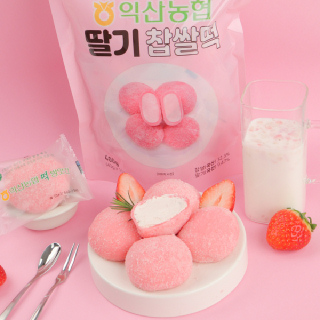 [익산농협 생크림 찹쌀떡] 흑임자+딸기