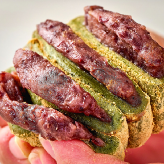 100% 국내산 찹쌀로 만든 쫀득! 말랑! 콩쑥개떡/옛날 찹쌀떡 (60G X 16개입) 한박스 구성
