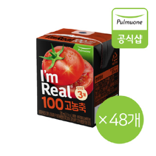 풀무원 아임리얼100 고농축 토마토 48팩(120ml x 6입 x 8개)