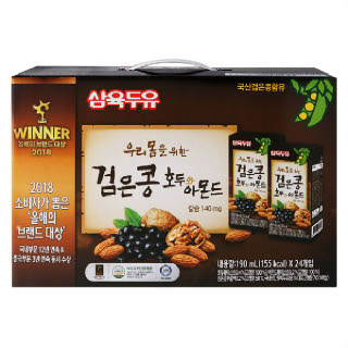 삼육 삼육두유 검은콩 호두와아몬드(190ML*24)