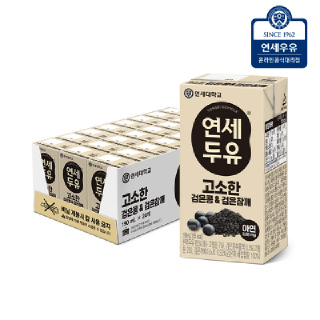 연세두유 검은콩 검은참깨 두유 190ml x 24팩