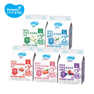 덴마크 드링킹 요구르트 포스트바이오틱스 275ml 10개(딸기/납작복숭아/베리믹스/제로사과/제로플레인)