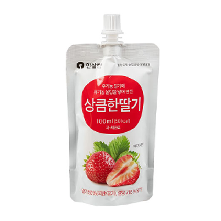 (테스트) [경기임산부꾸러미/가공] 한살림 상큼한딸기(100ml*10봉)