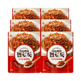 [샘표] 쓱쓱싹싹 밥도둑 고추장멸치볶음(파우치) 50gⅹ6입