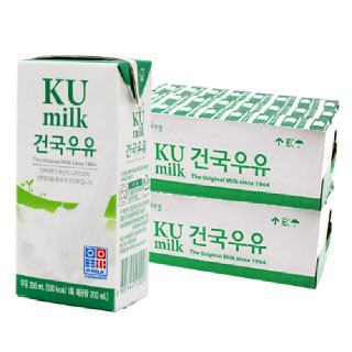 [건국유업] 건국멸균우유 200ml x 48팩(2박스)