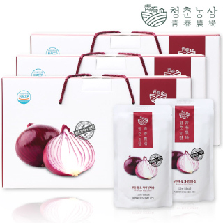청춘농장 무안 황토 자색양파즙 3박스 90포