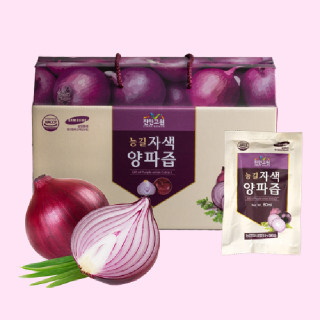 [부자농부] 무농약 직접재배 100% 자색양파즙 80mlx30포