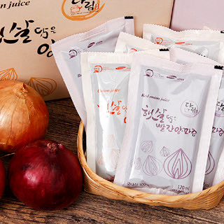 [산지직송]★25년 햇양파★ 일체 첨가물이 없는 국내산 전라남도 무안 양파즙 / 자색양파즙 120ml*50포