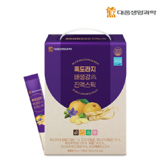 대웅생명과학 국내산 흑도라지배생강 진액스틱 10g 100포 1박스 