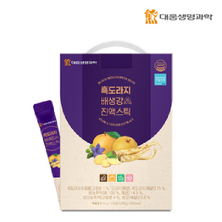 대웅생명과학 국내산 흑도라지배생강 진액스틱 10g 100포 1박스 