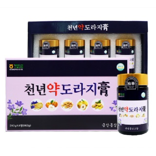 [금산홍삼] 천년약도라지고 240g x 4병