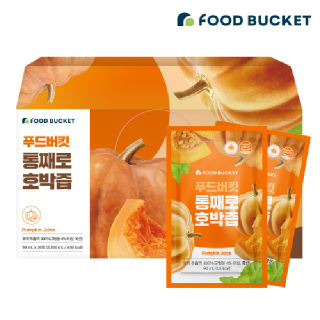 푸드버킷 저온가공 국산호박100% 늙은 호박즙 1박스 30포 